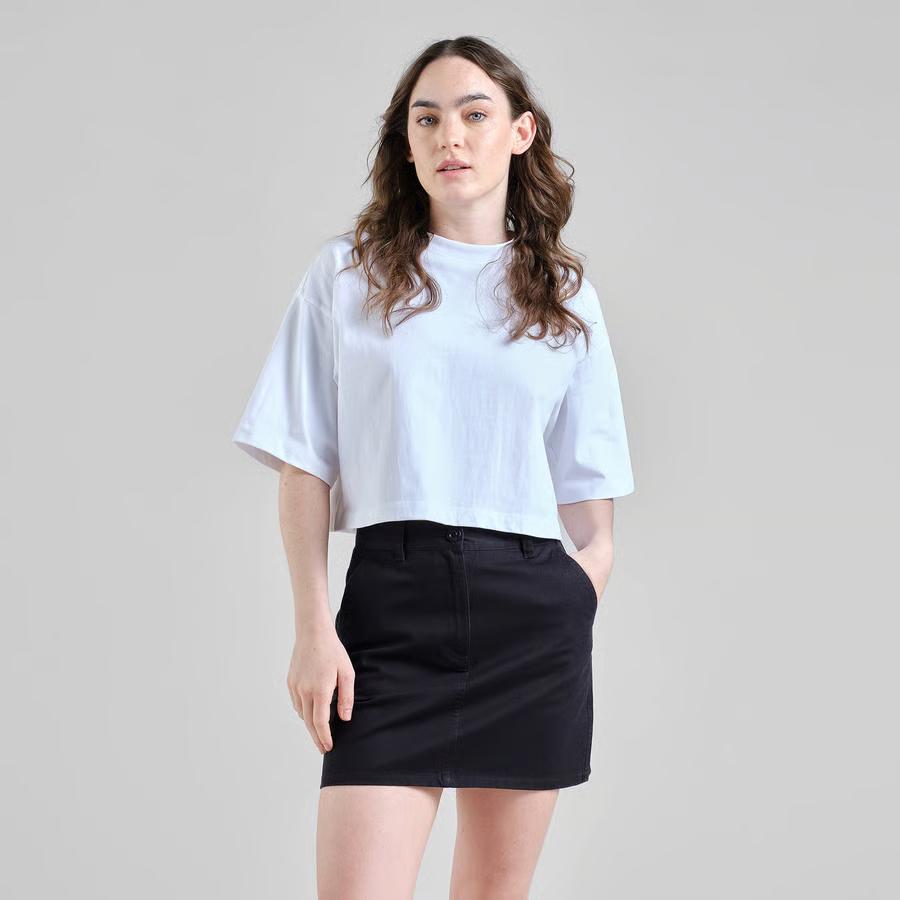 Dedicated Black Skirt Riala Rock Damen schwarz 